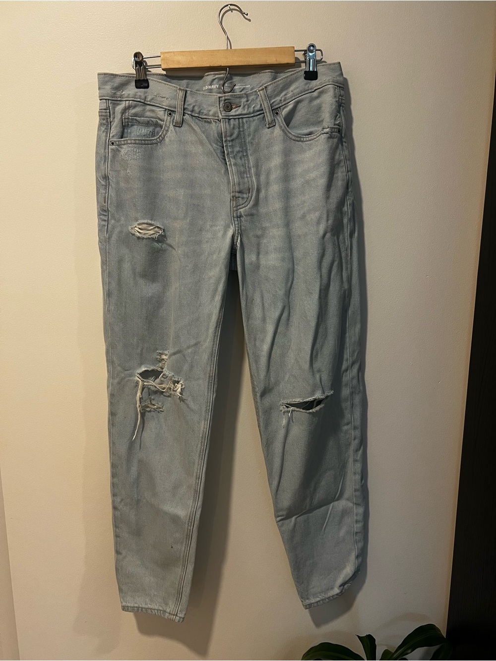 Old Navy Light Blue Ripped Boyfriend Jeans